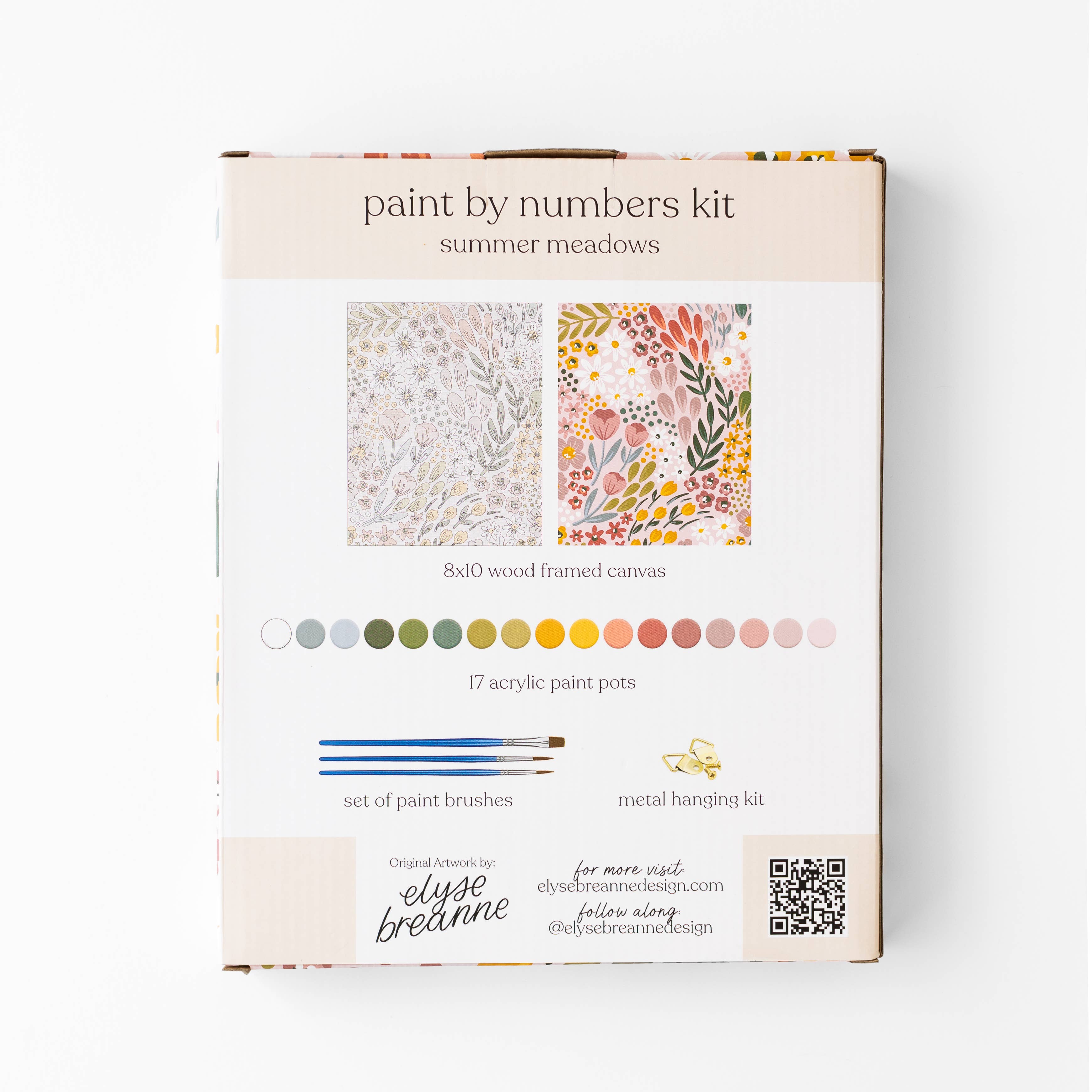 Floral Paint By Number Kit