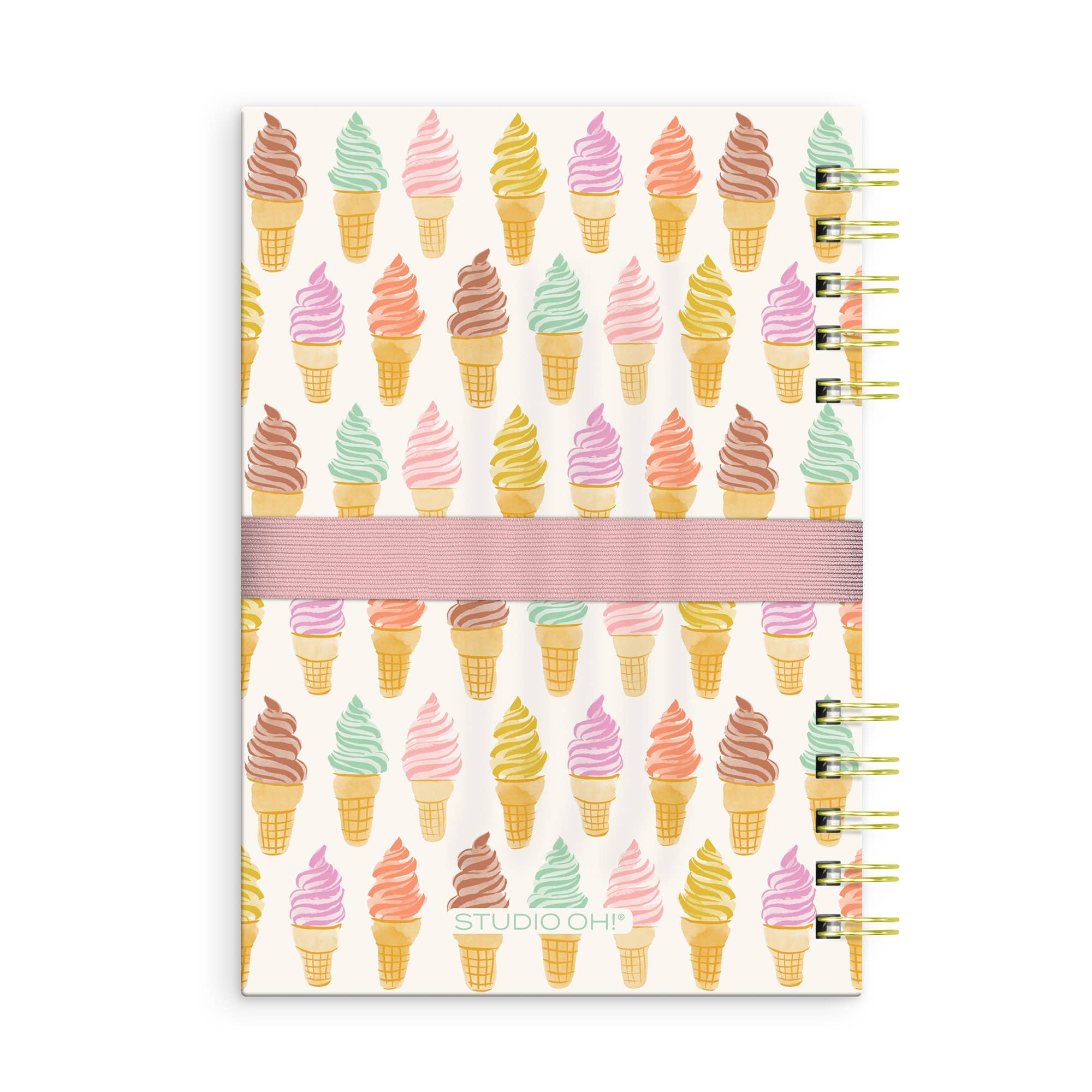 Cool & Creamy Harper Split-Spiral Notebook & Pen Set