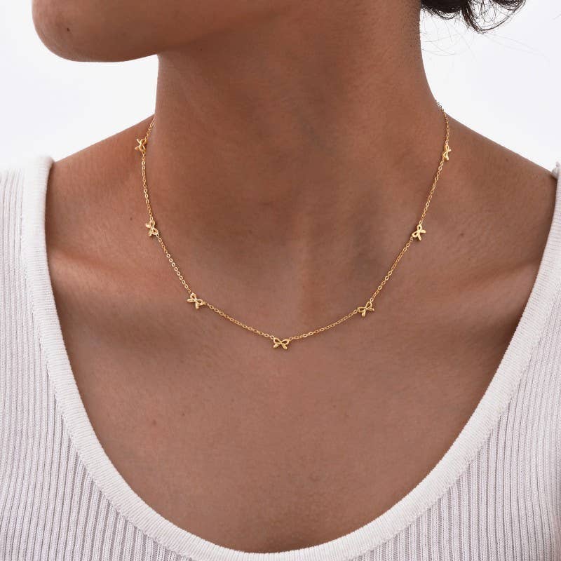 Tiny Bow Necklace
