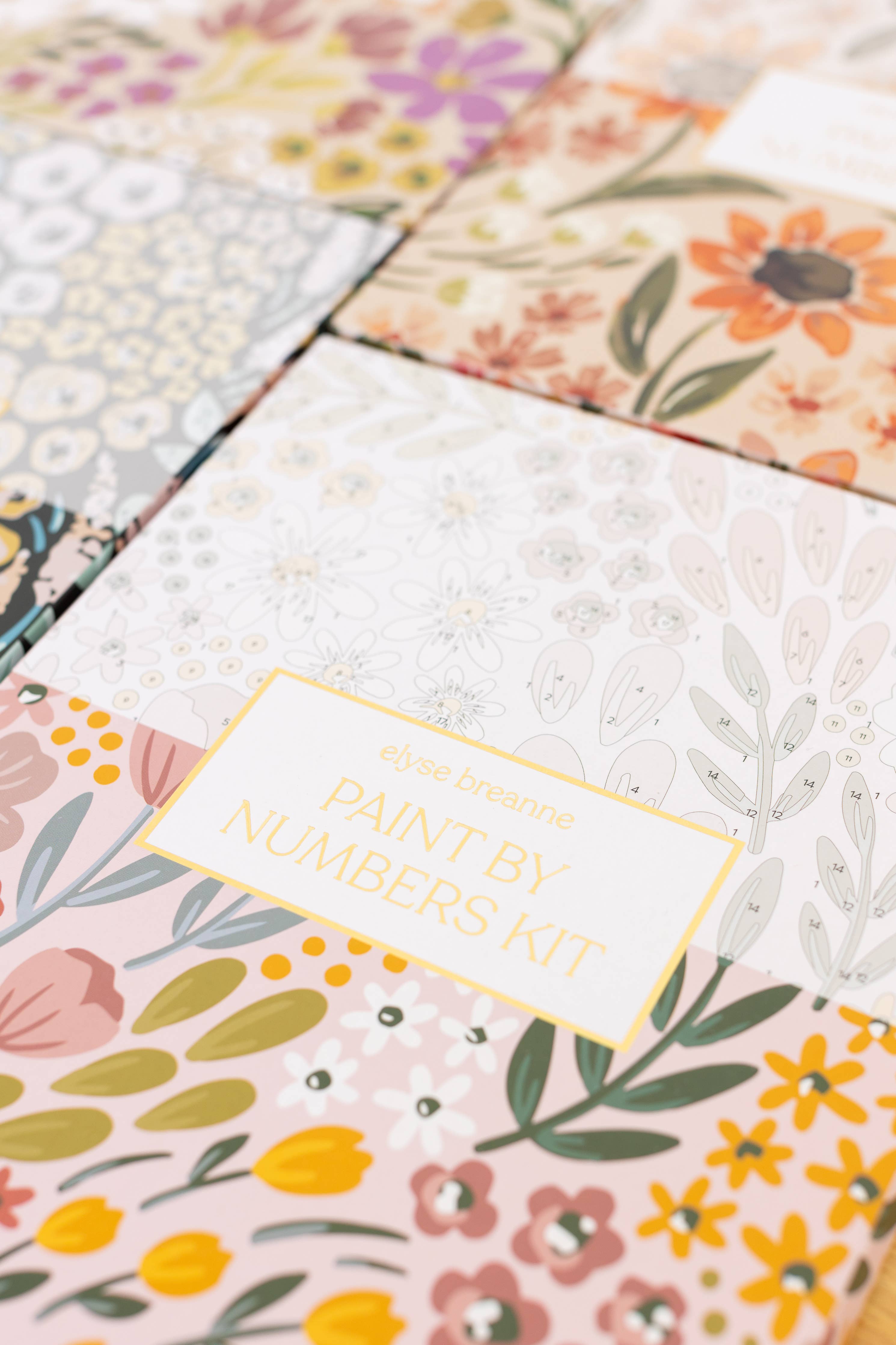 Floral Paint By Number Kit