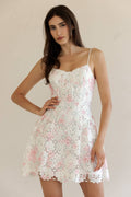 Floral Lace Mini Dress