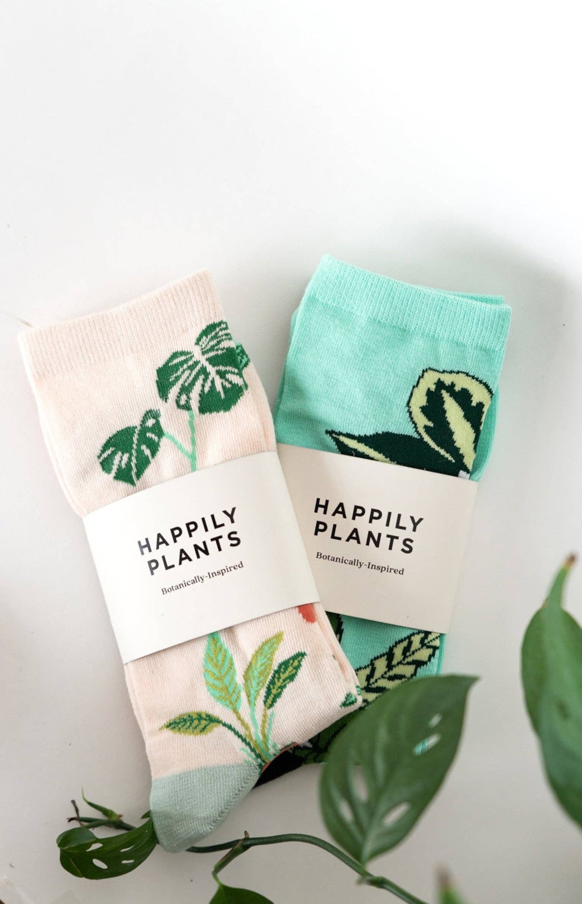 Plant Lover Cotton Crew Socks, Plant Gifts