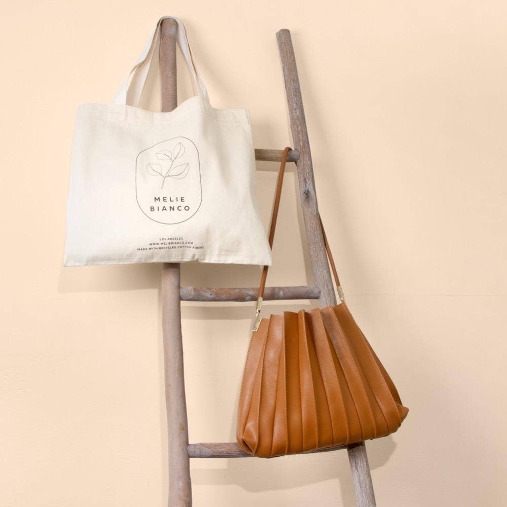 Carrie Tan Pleated Vegan Leather Shoulder Bag