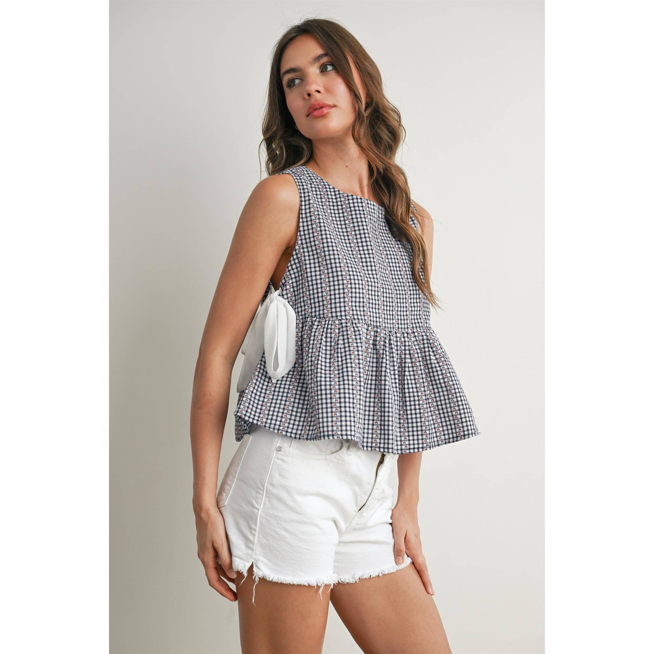 Sky Meadow Peplum Top