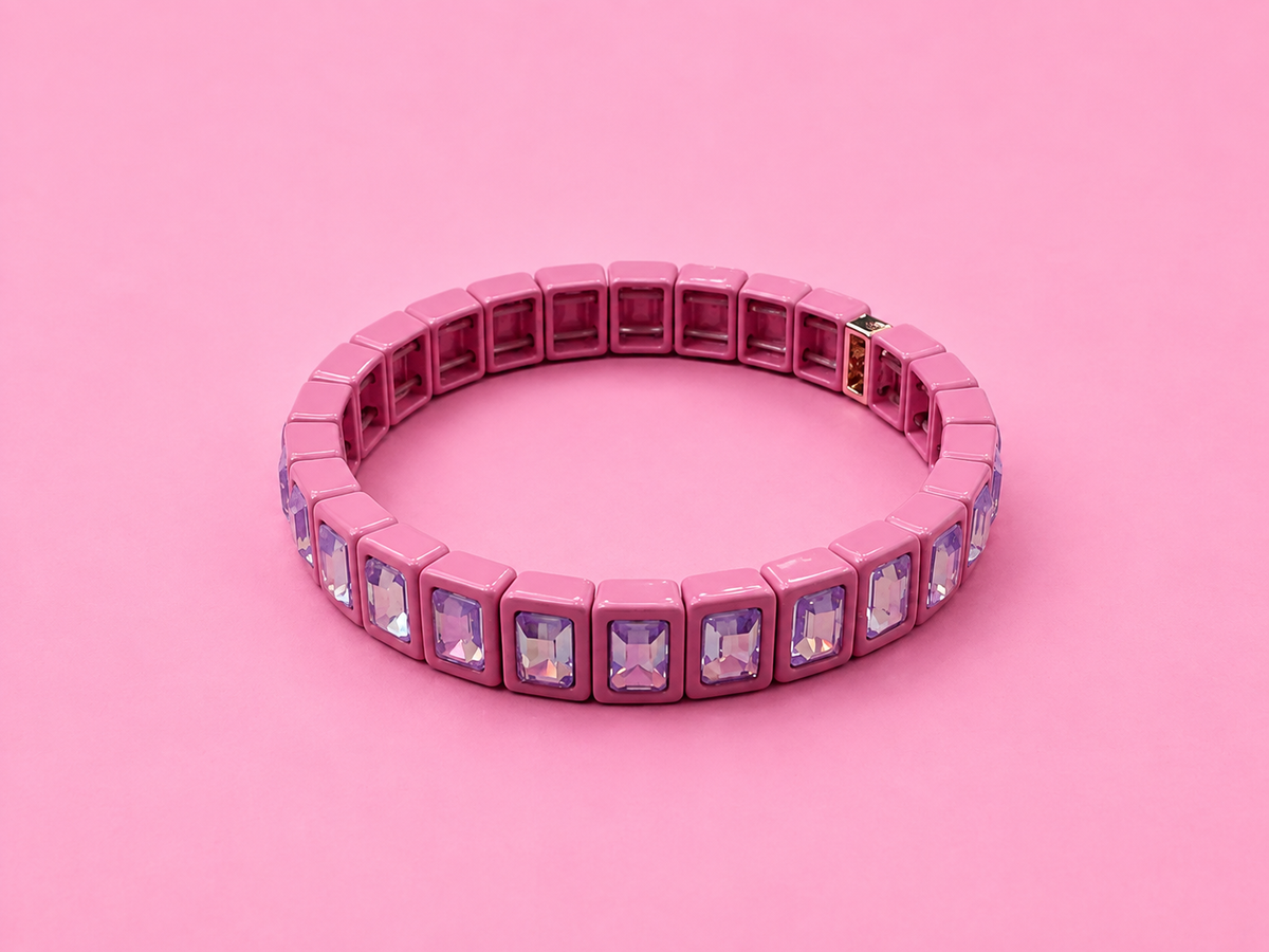 Enamel Stretch Bracelet - Assorted Styles - Love