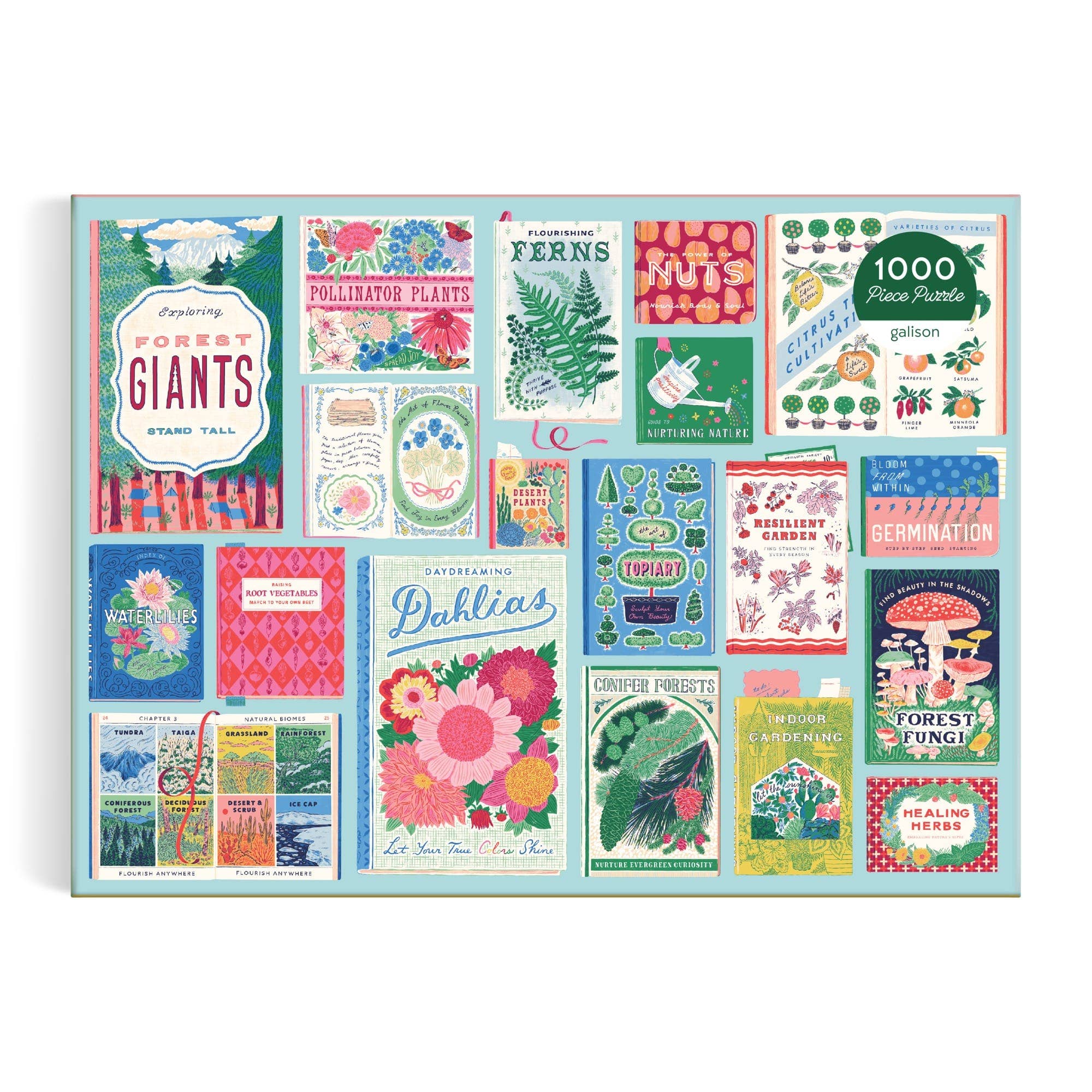 Ever Upward Botanist Bookshelf 1000 Piece Puzzle
