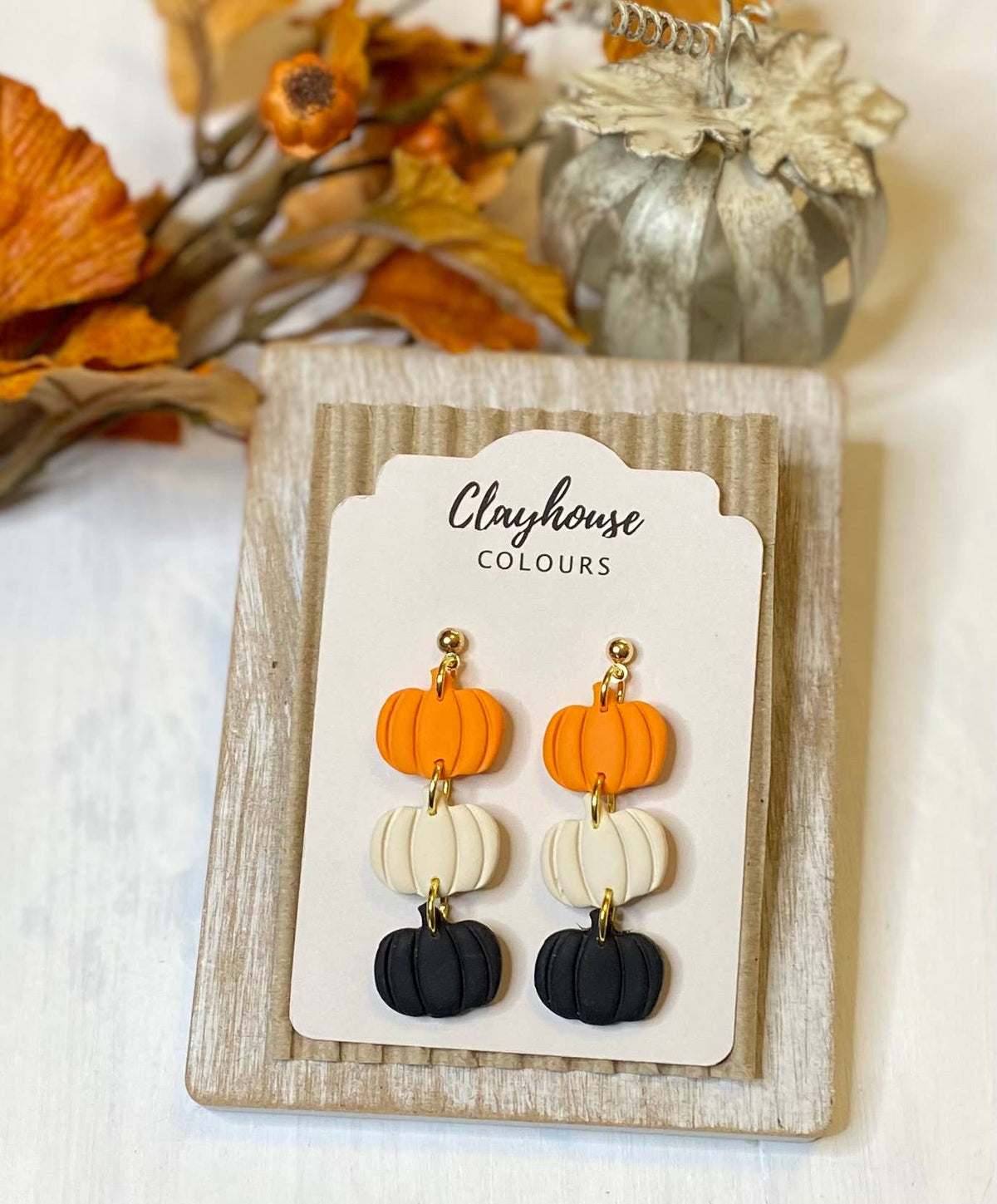 Fall Clay Earrings