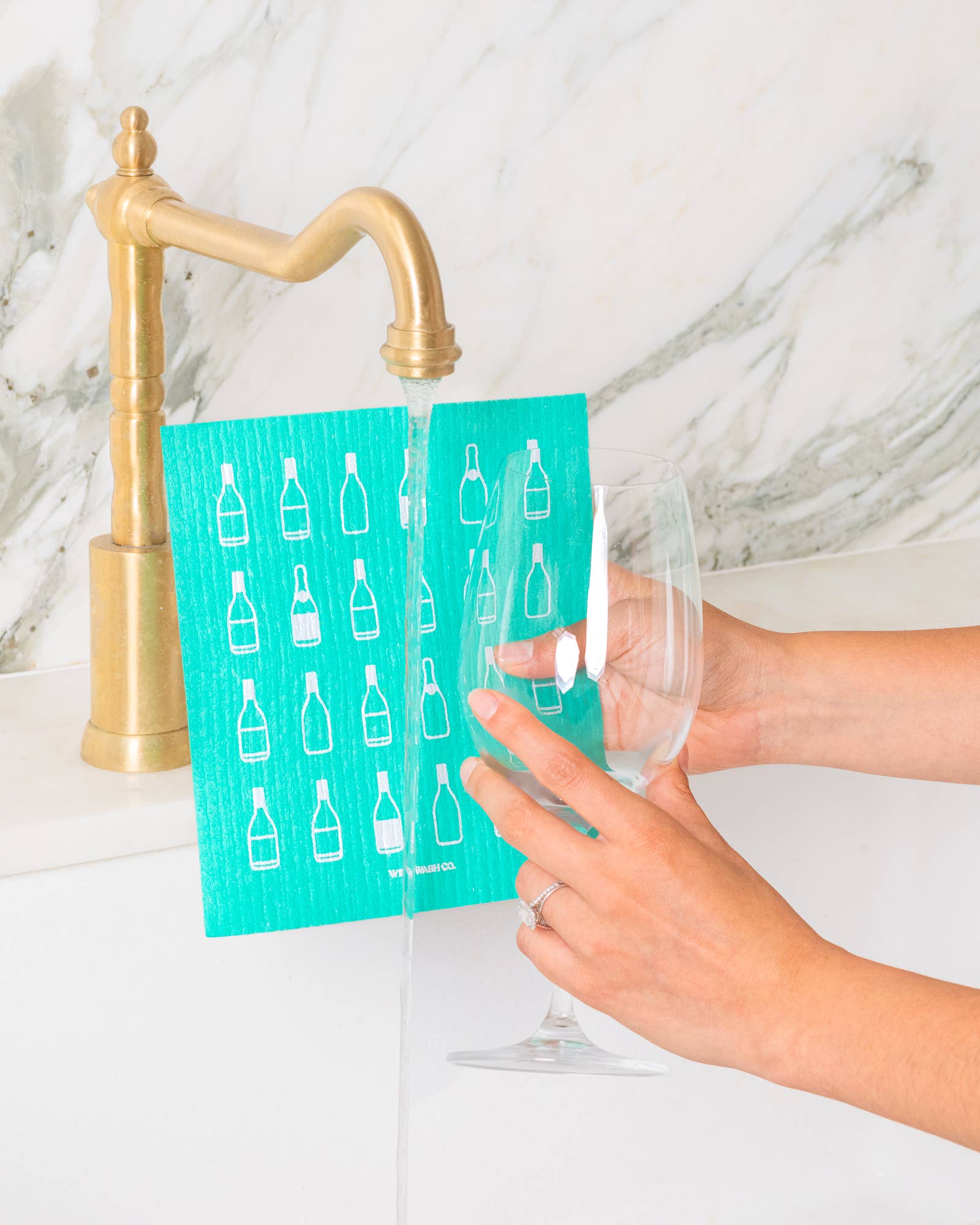 Wine-Themed Biodegradable Dish Cloths