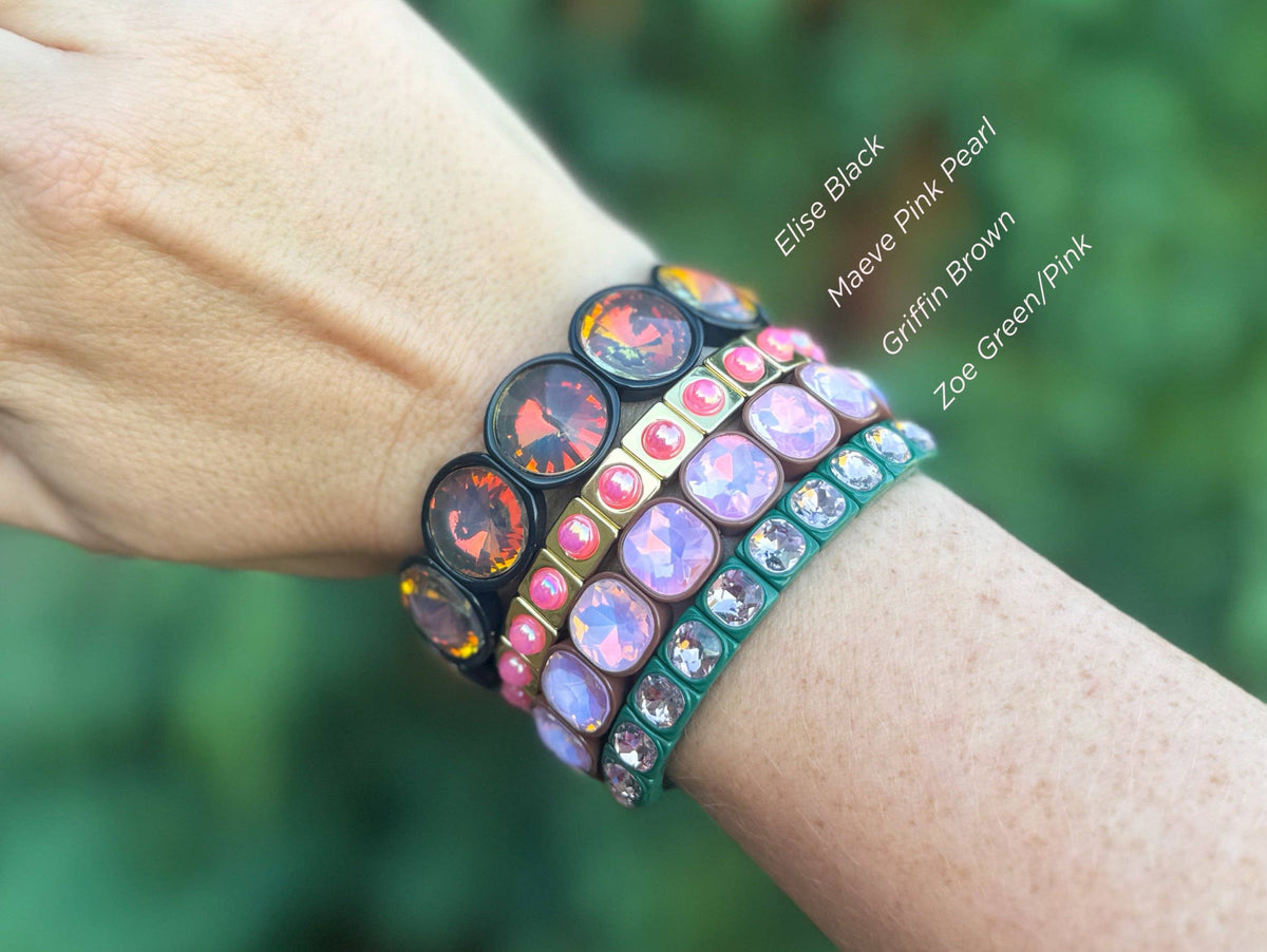 Enamel Stretch Bracelet - Autumn / Fall - Asst Styles