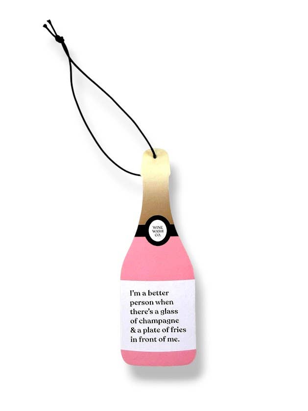 Champagne Air Freshener - Pink Champagne & Fries