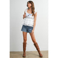 Eyelet Ruffle Layer Camisole