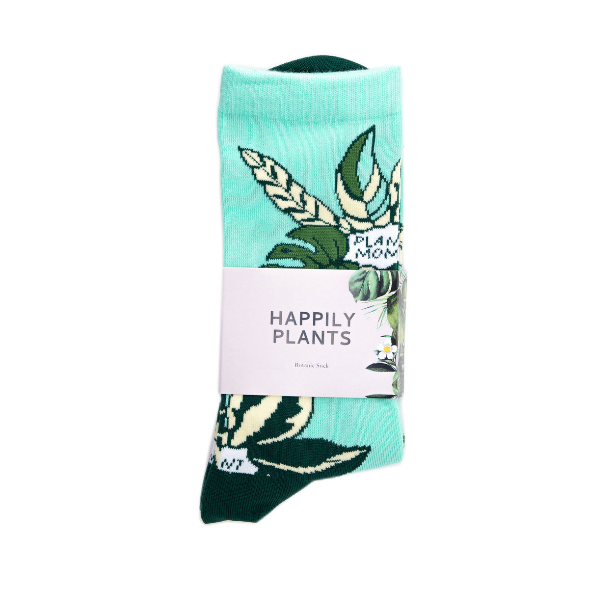 Plant Lover Cotton Crew Socks, Plant Gifts