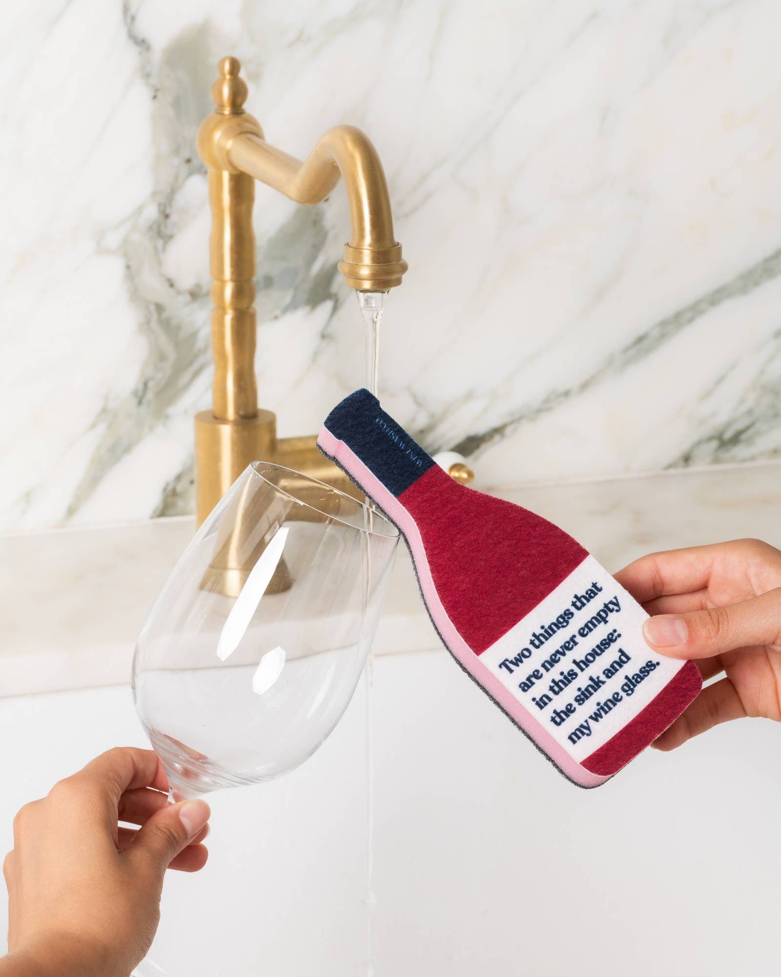 Scrubbly Wine Kitchen Sponge: Two Things