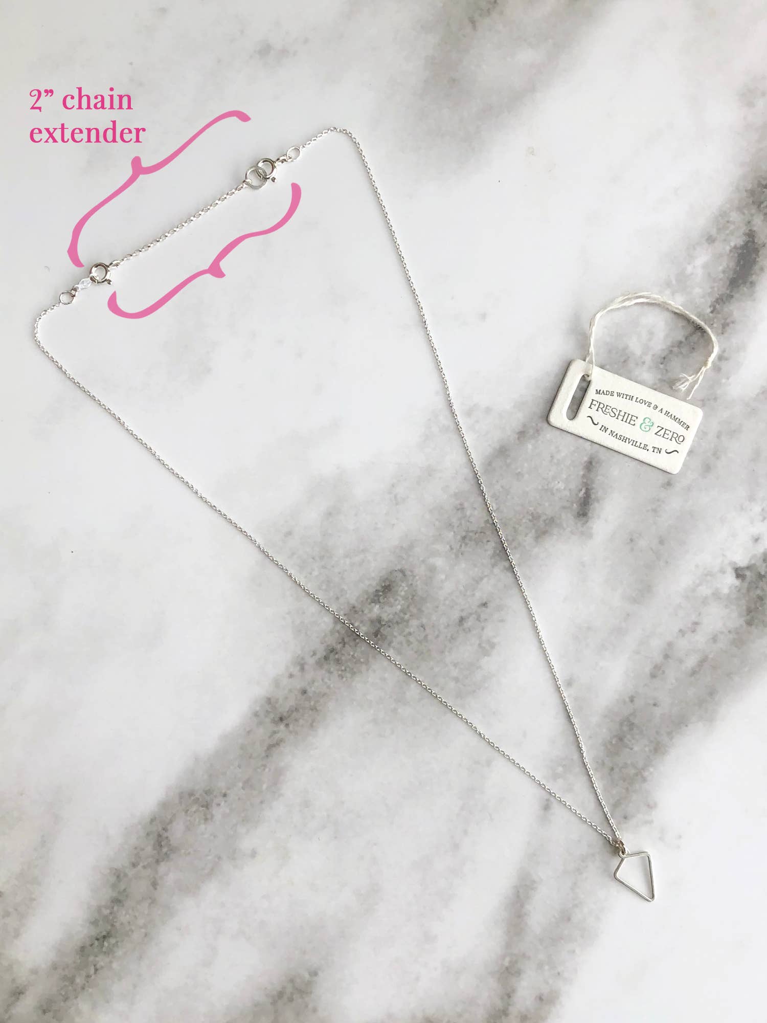 2" Rollie Chain Extender | sterling silver