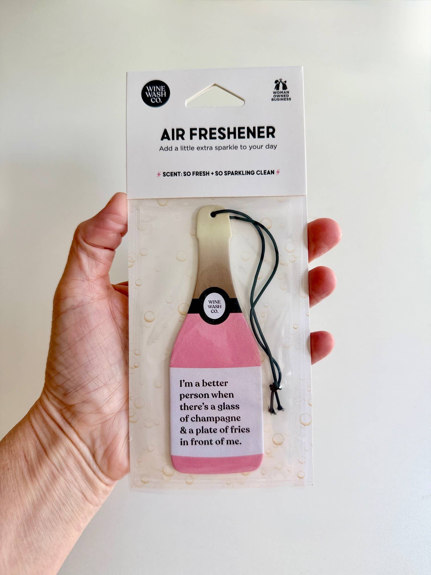 Champagne Air Freshener - Pink Champagne & Fries