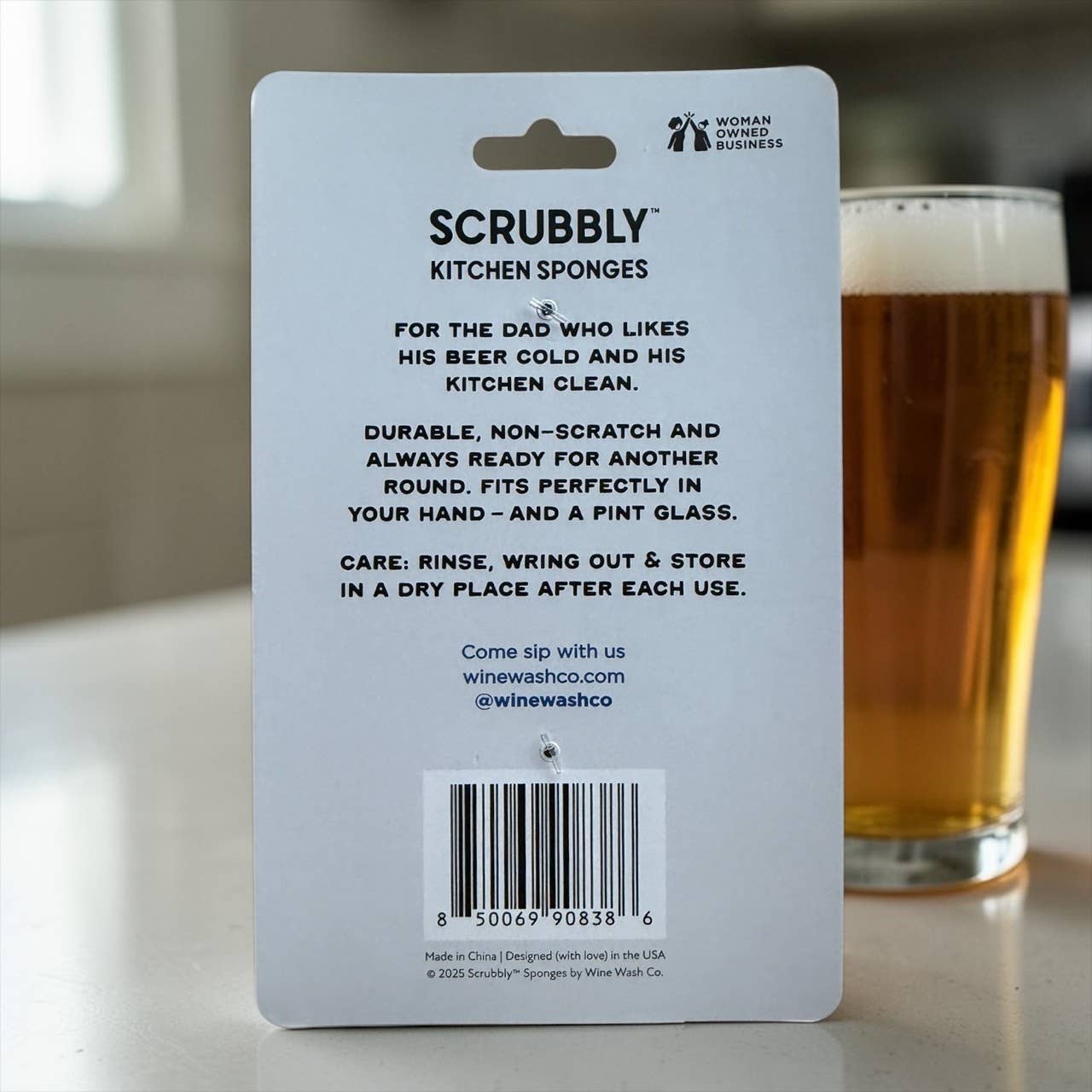 Beer Scrubbly Sponge - Coolest Dad