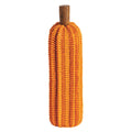 Large Orange Resin Wicker Pumpkin Sitter