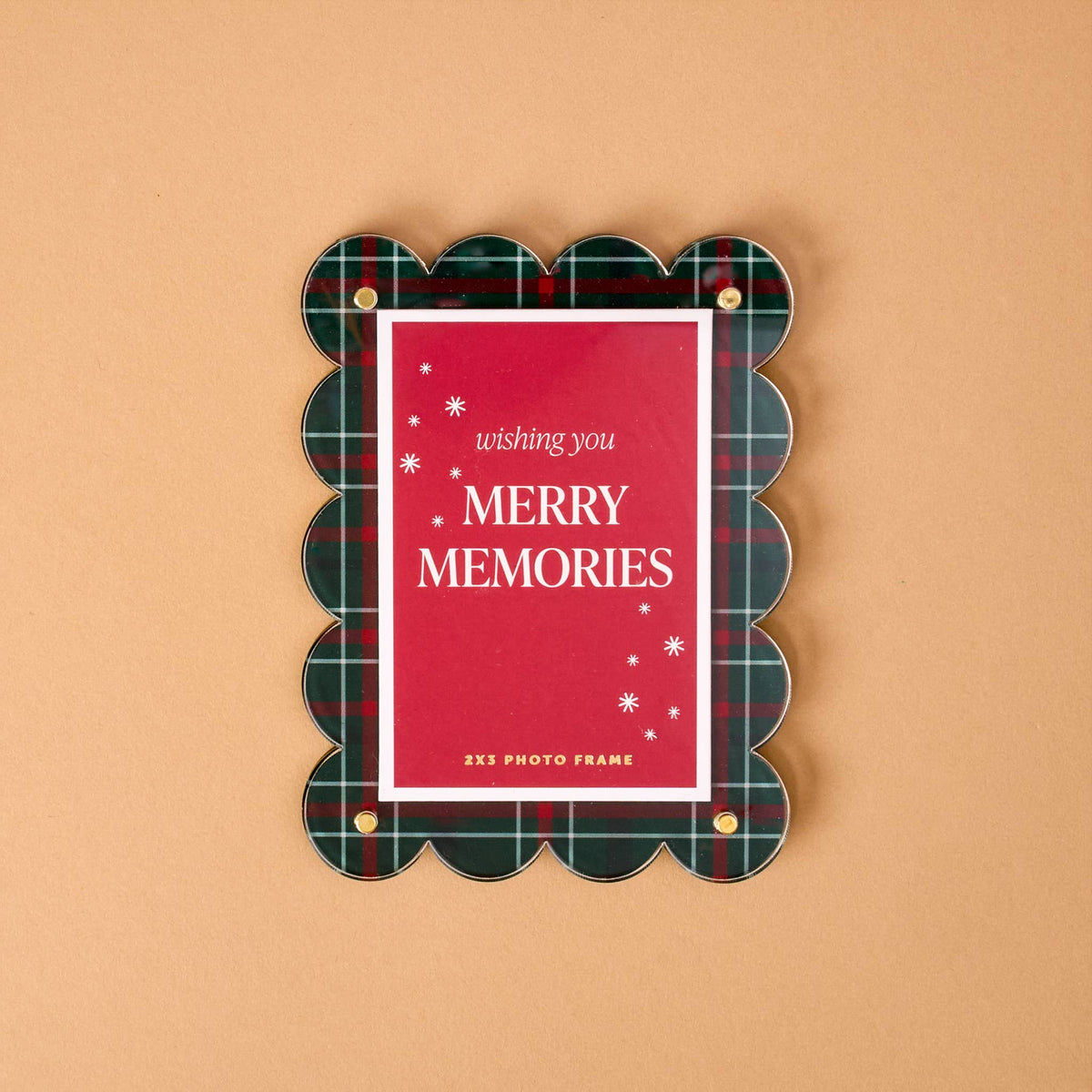Evergreen Plaid - Mini Acrylic Picture Frame Magnet