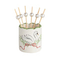 Swan Toothpick Caddy Set