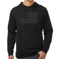 American Flag Performance Hoodie - Black