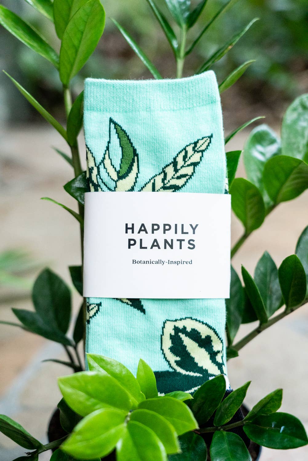 Plant Lover Cotton Crew Socks, Plant Gifts