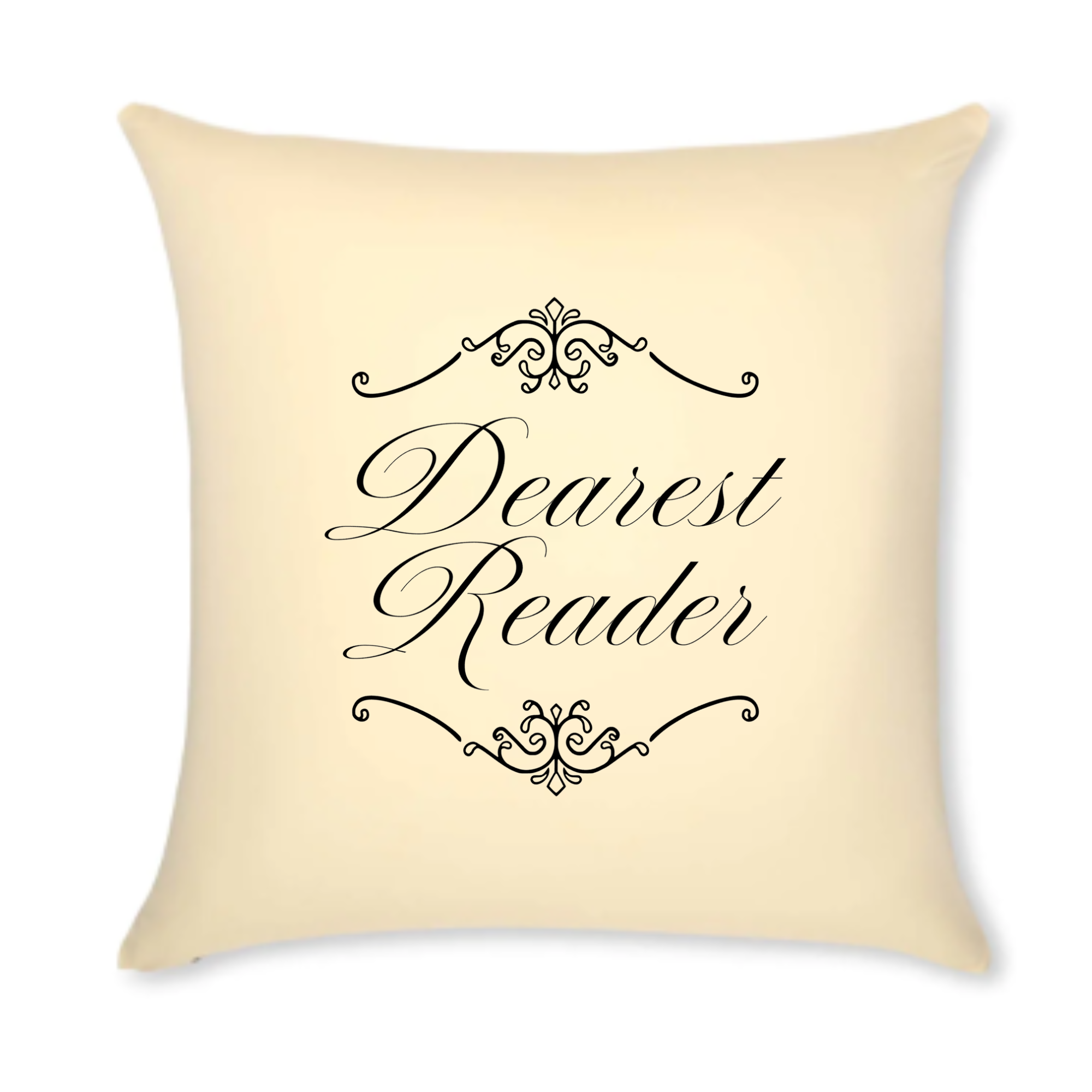 Dearest Reader Throw Pillow - Bookish Home Decor