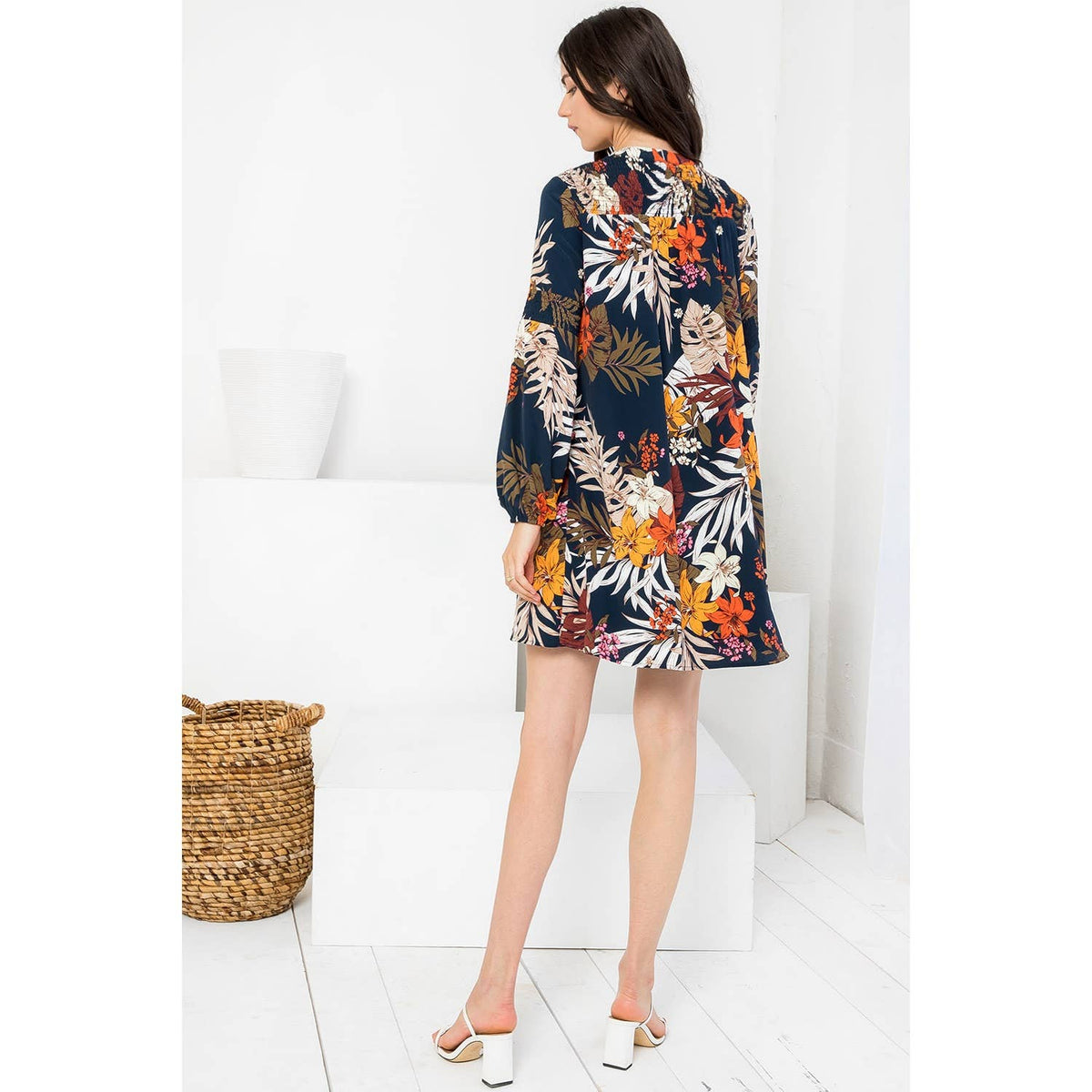 Floral Long Sleeve Dress