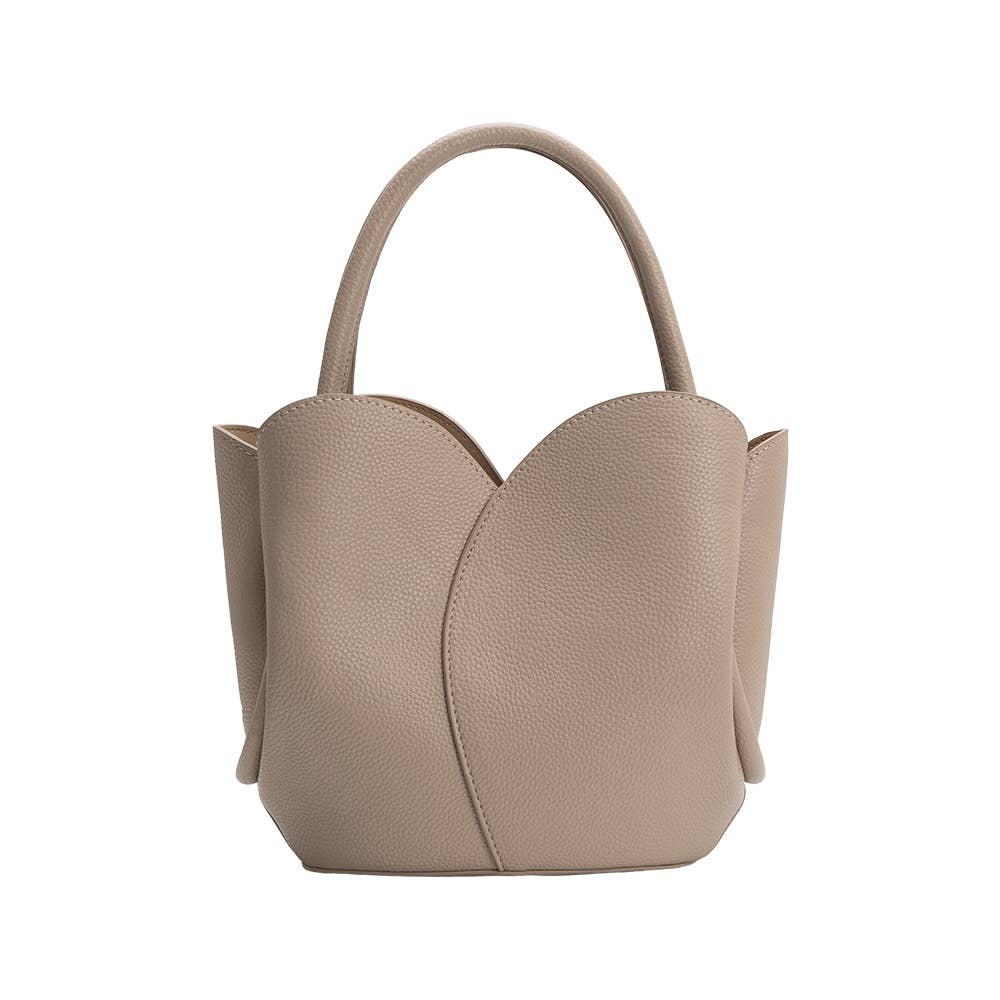 Tulip Mushroom Recycled Vegan Leather Top Handle
