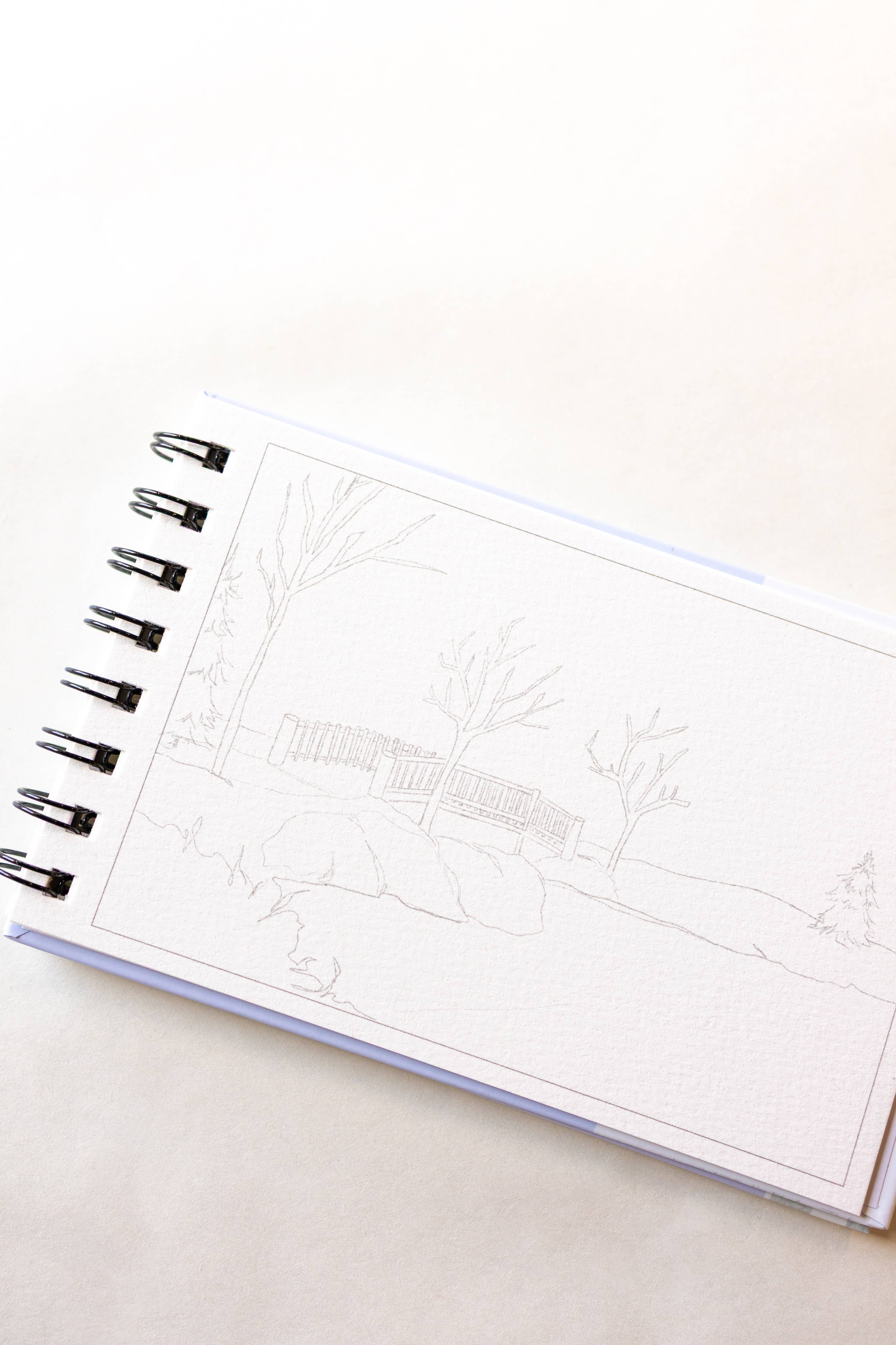 A little bit of winter - mini watercoloring book