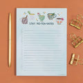 Stay Motivated Teacups 6x8 Lined Notepad