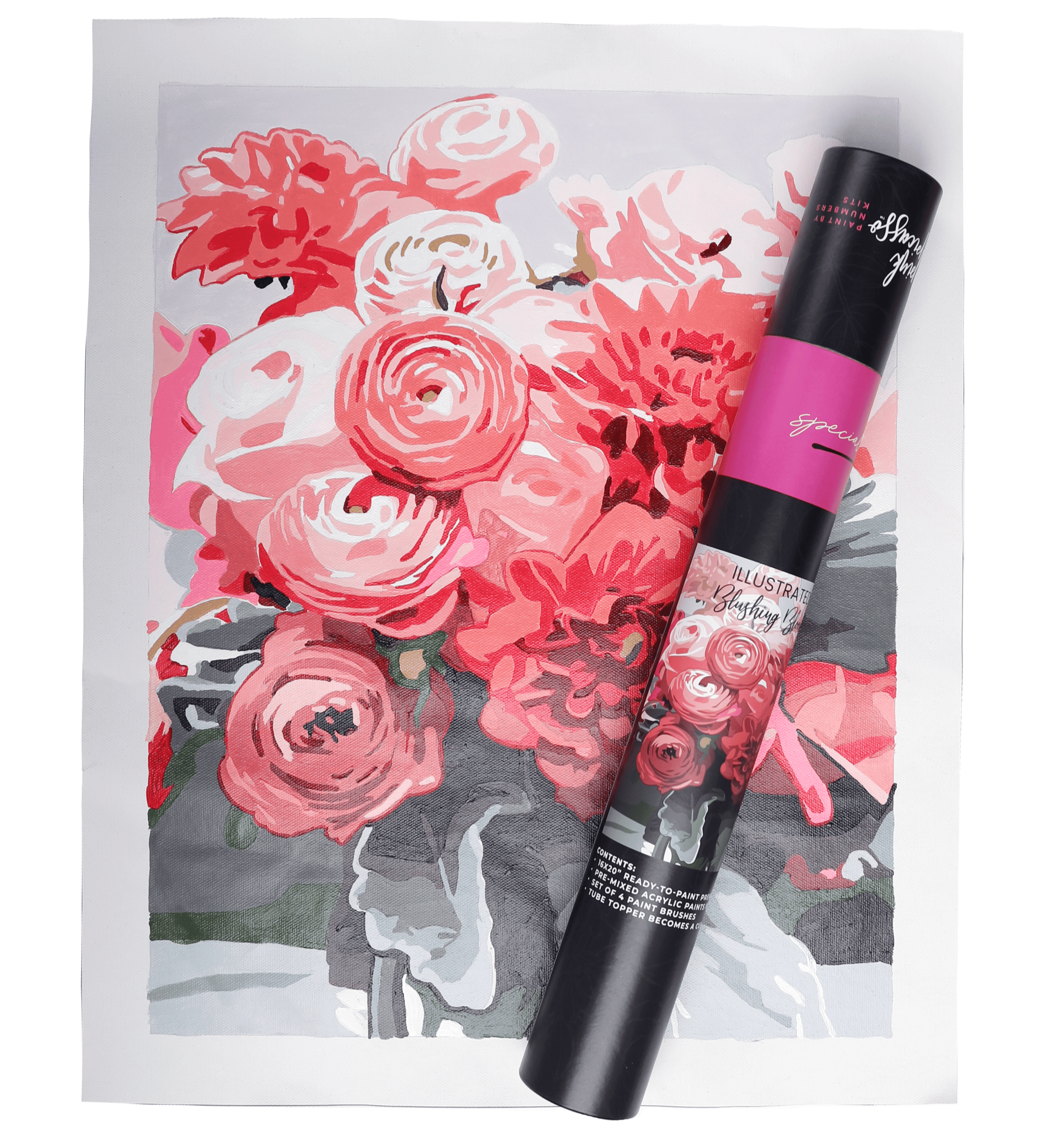 Special Edition Illustrated Blushing Blooms Paint by Number