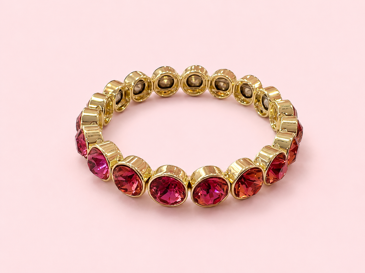 Enamel Stretch Bracelet - Assorted Styles - Love