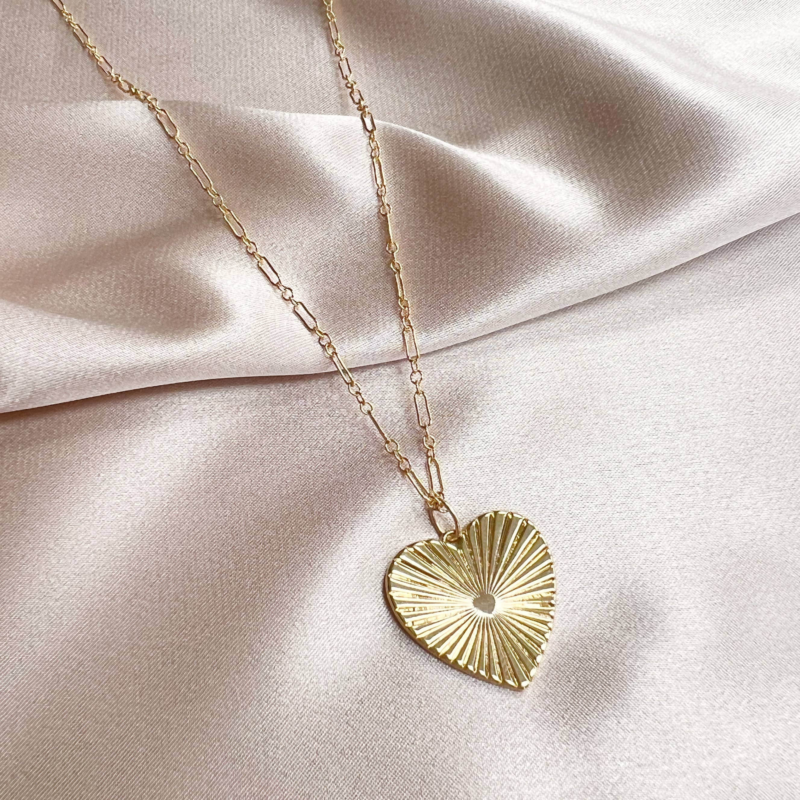 Soulmate Heart Love Necklace Gold Filled
