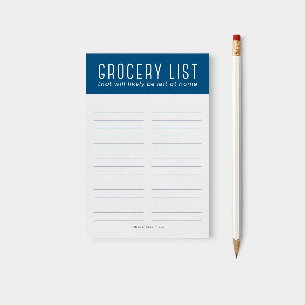 Funny Grocery List Notepad - Meal Prep, Shopping List