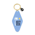 Nobody Likes A Shady Beach Printed Keychain