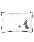 Watercolor Witch Pillow   Soft White/Black   13x20