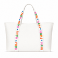 Mahjong Tote Bag Mahjong Tile Bag Leather | White