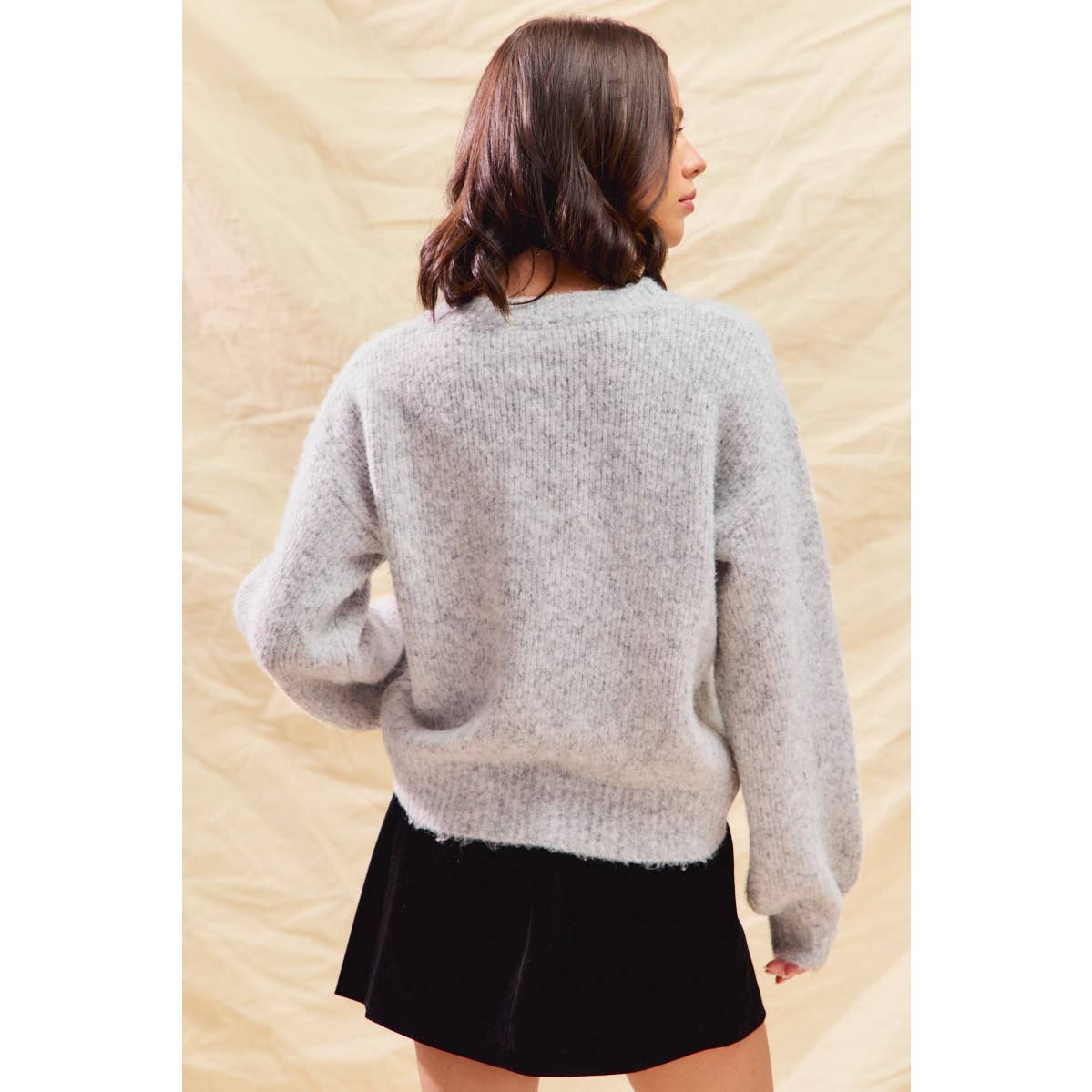 Ribbon Sequins Sweater