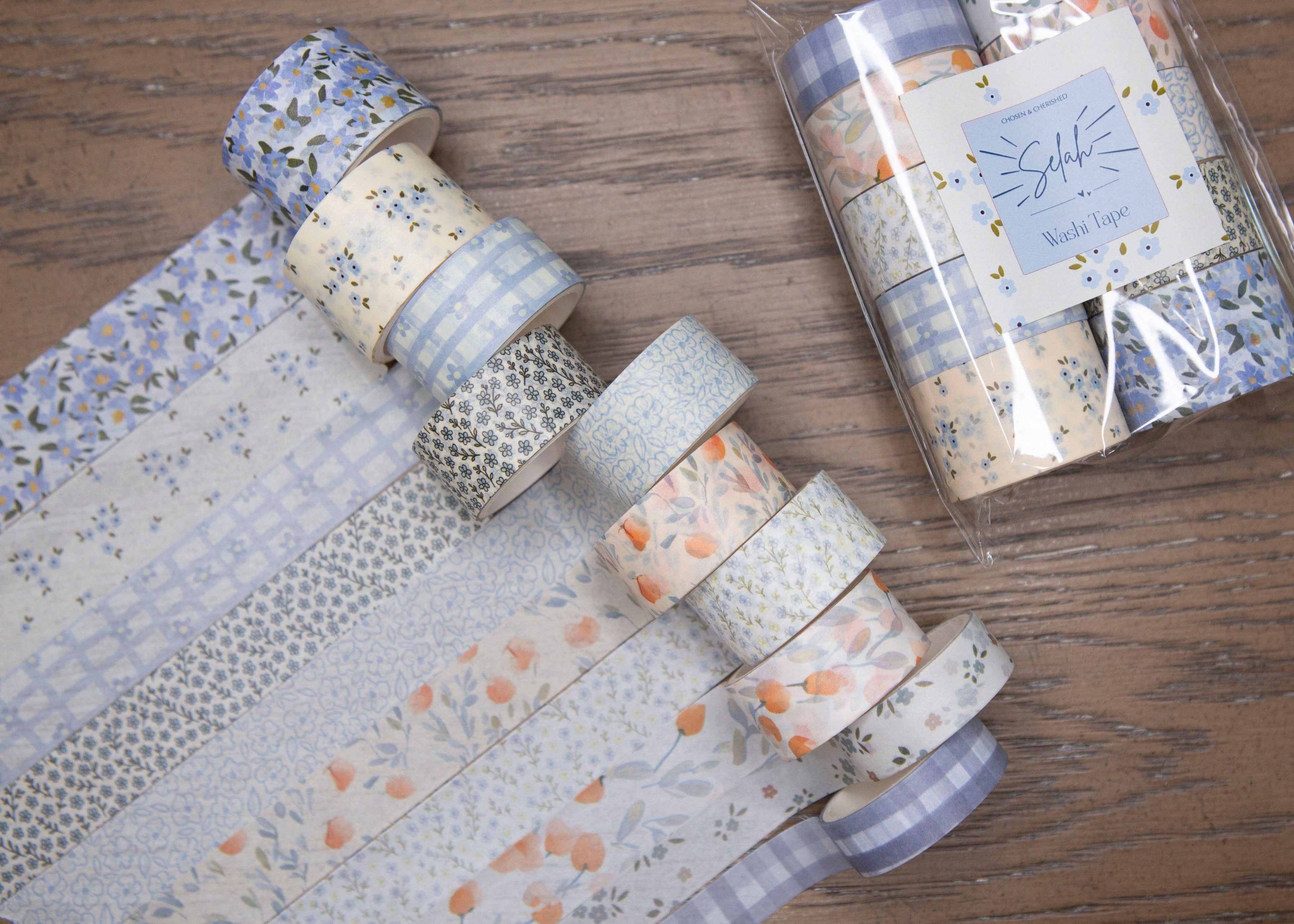 Cute Bible Journaling Washi Tape - Blue