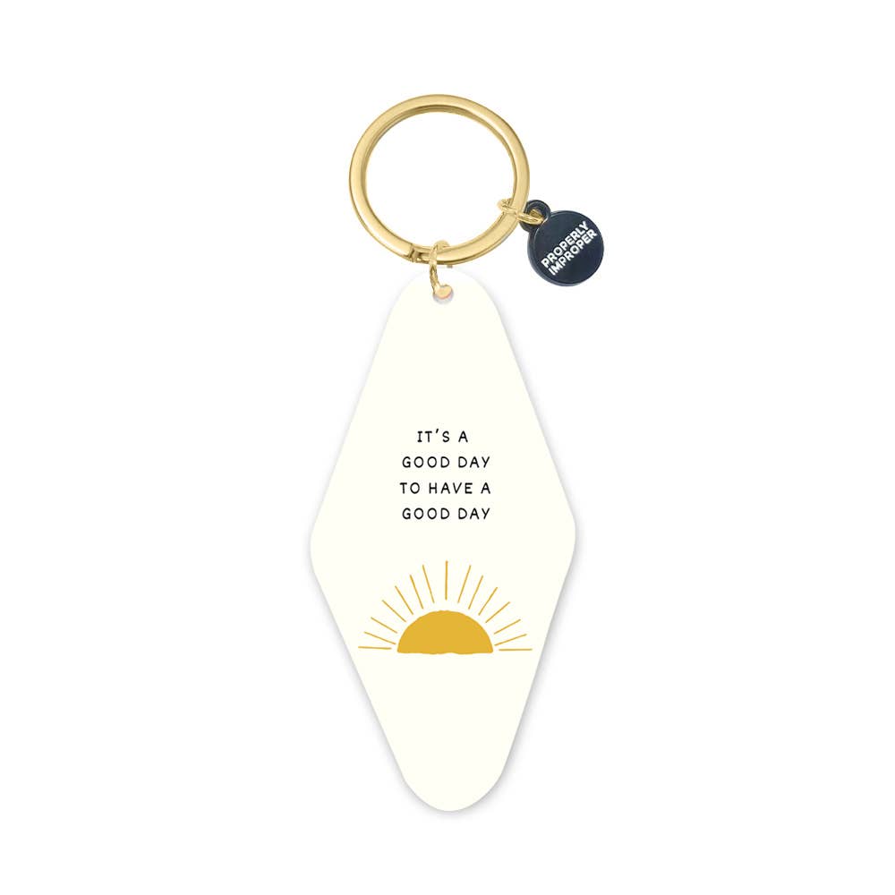 It's A Good Day Printed Keychain