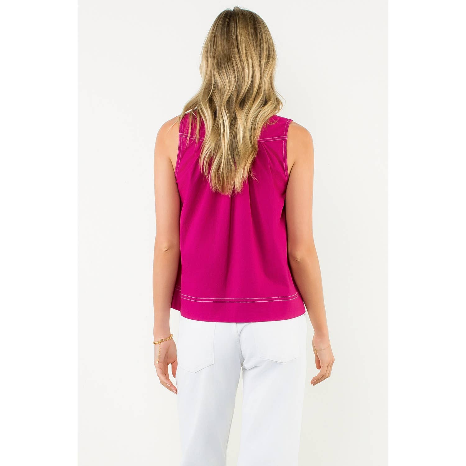 Sleeveless V-Neck Top
