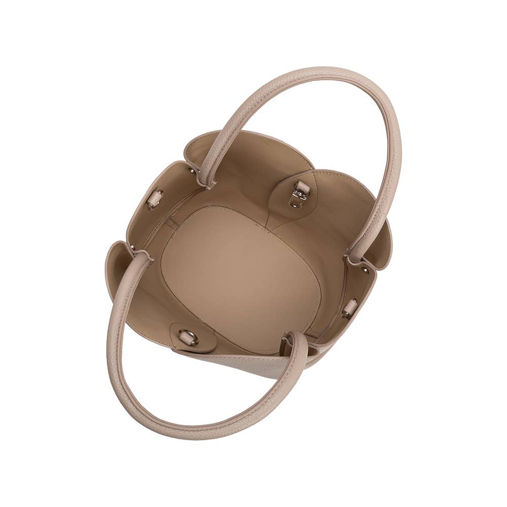 Tulip Mushroom Recycled Vegan Leather Top Handle