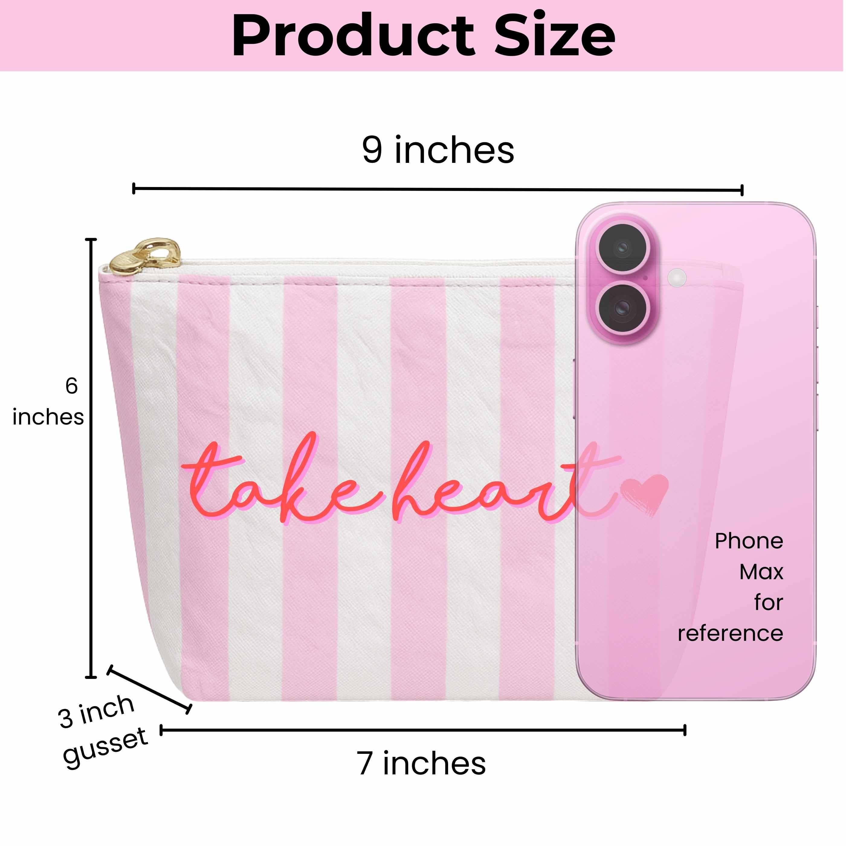 Christian Makeup pouch | Take Heart