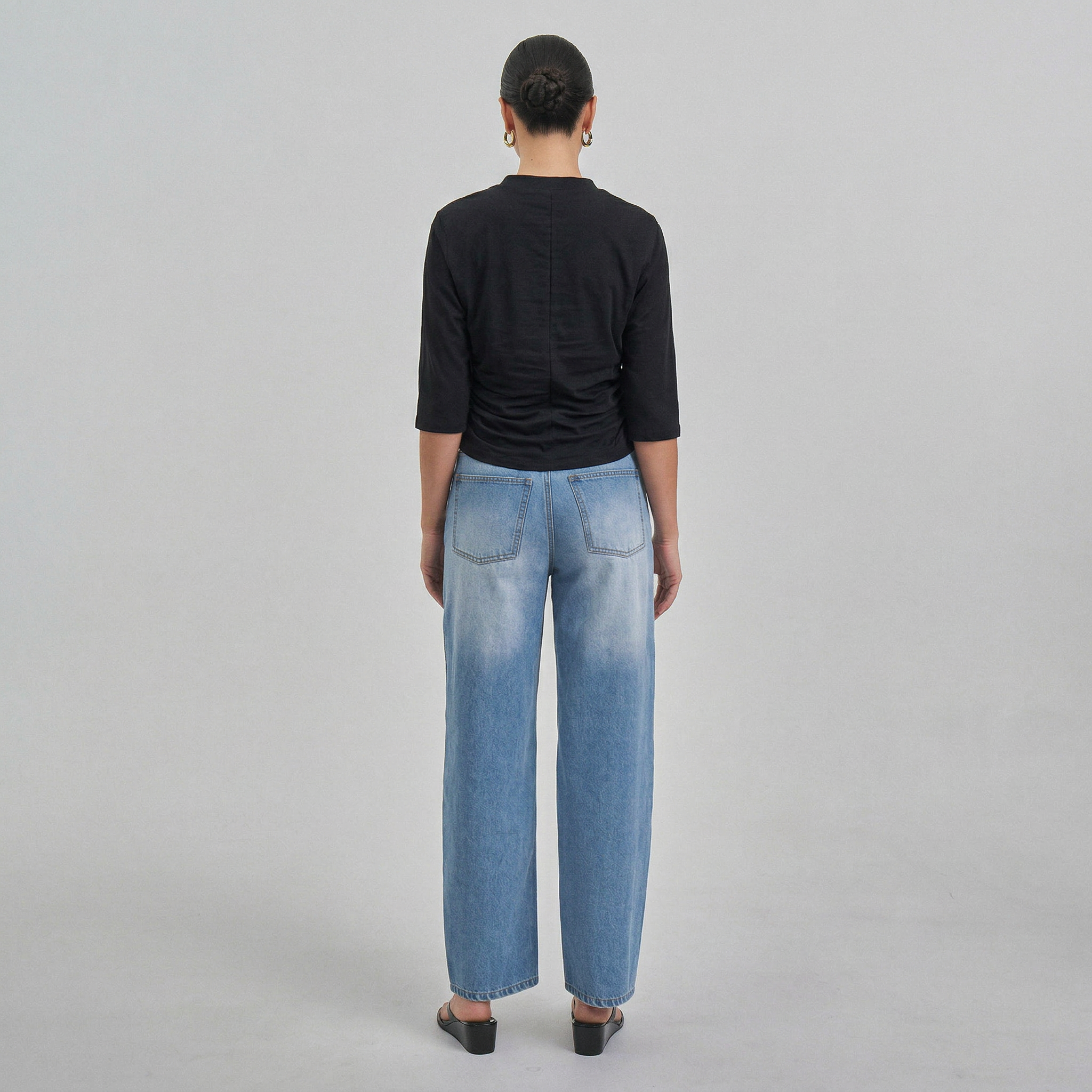 Tapered Dolman 3/4 Sleeve Top