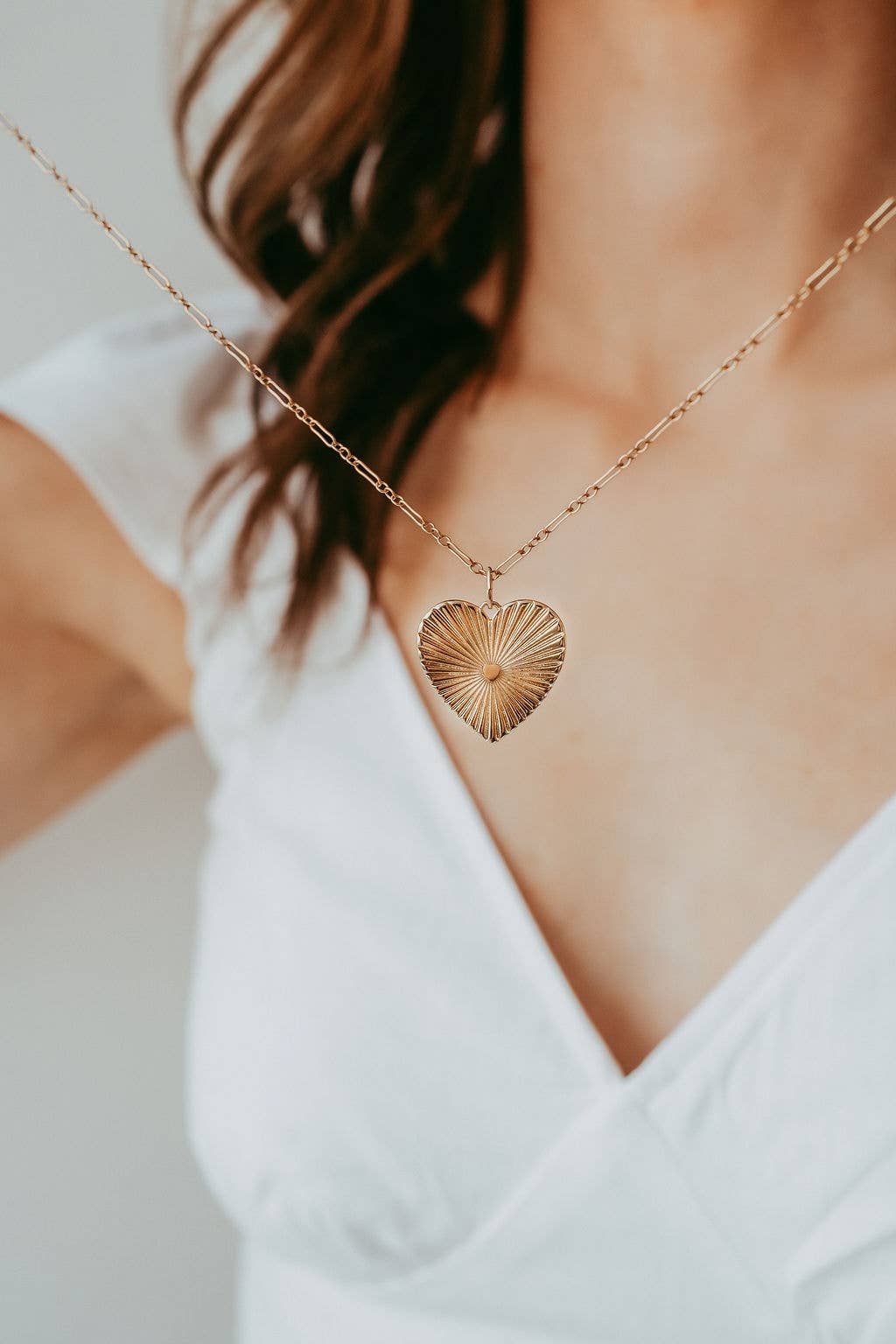 Soulmate Heart Love Necklace Gold Filled