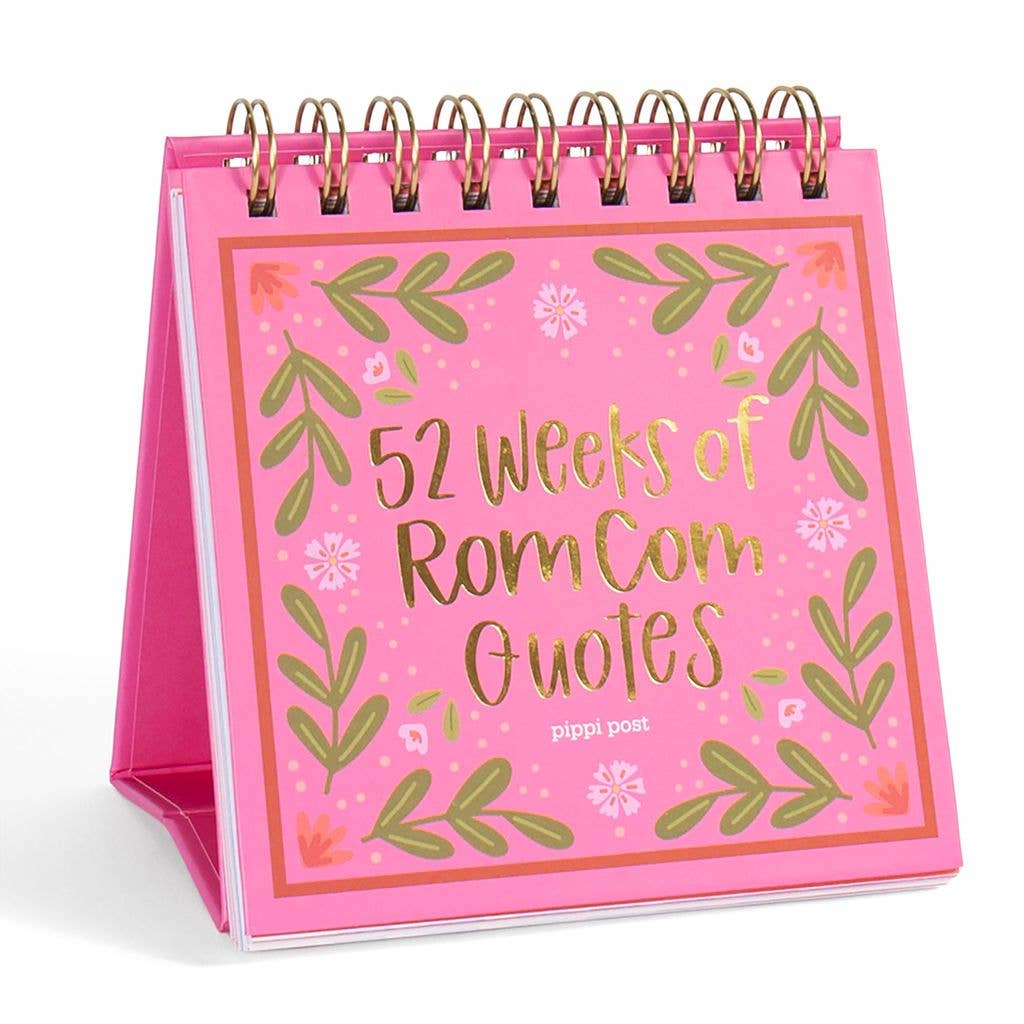 52 Weeks of Rom Com Quotes Desk Flip Calendar