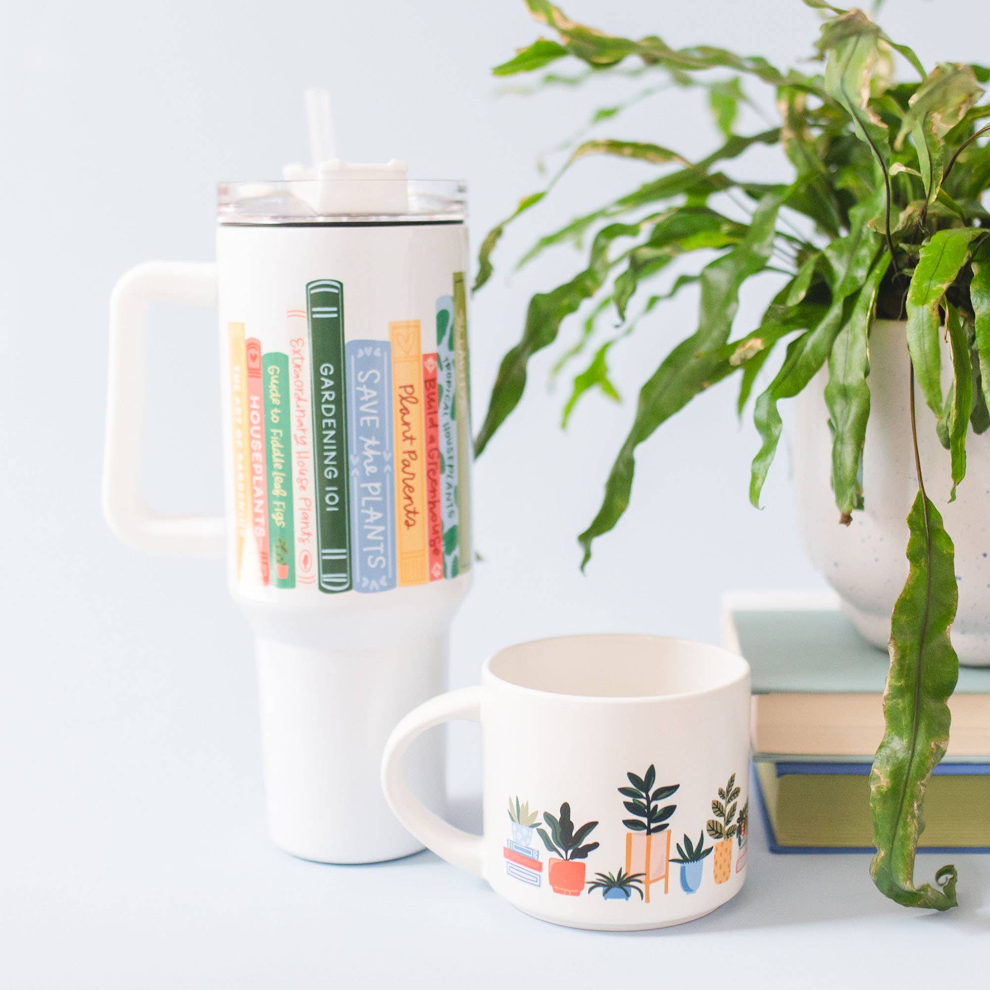 Potted Plants Large Ceramic Mug
