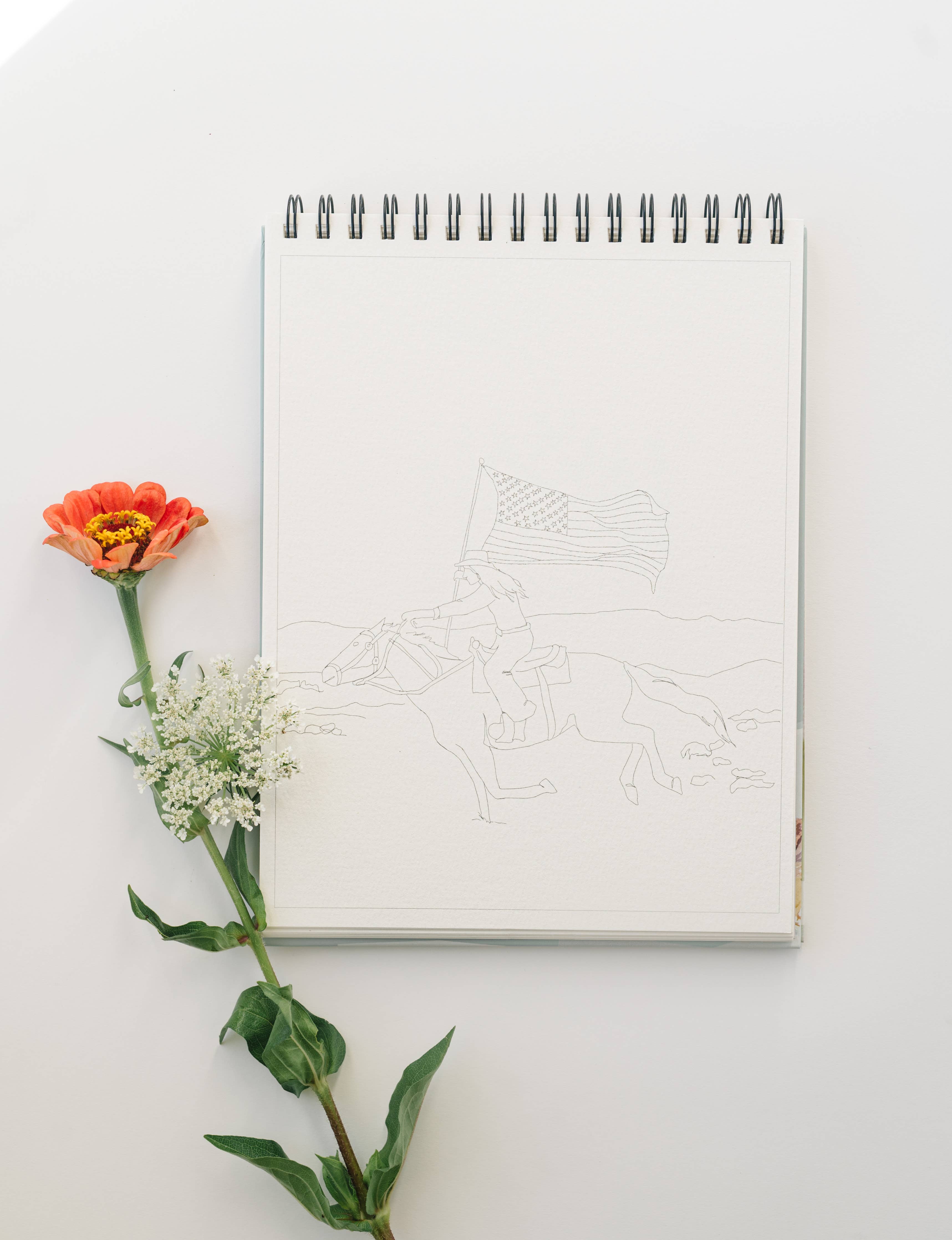 Country Life Watercoloring Book