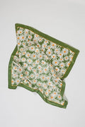 Flower Silky Feel Bandana Scarf - Daisy