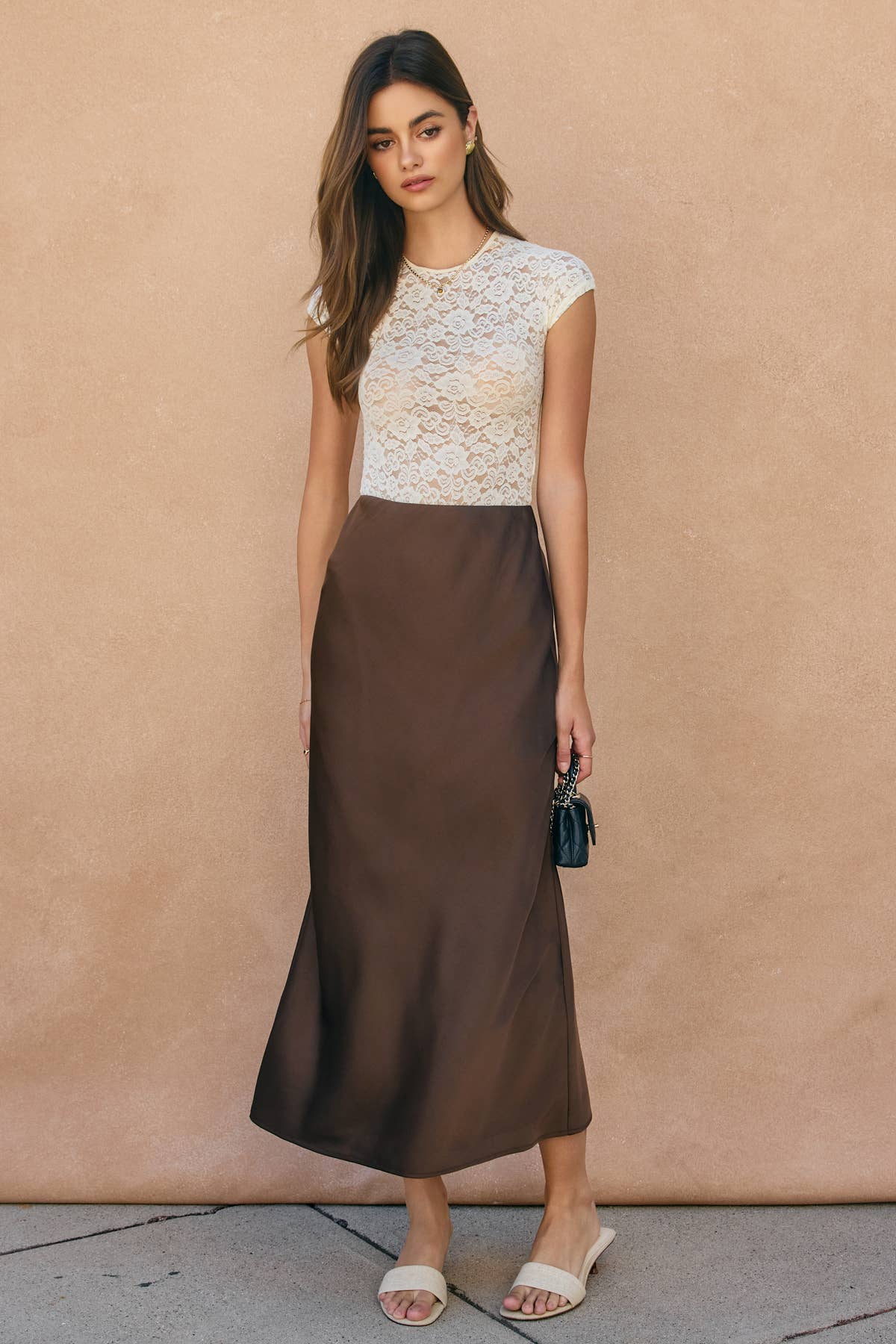 Going Out Pull On Maxi Skirt